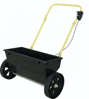 Lawn and Garden Convenient Push Walk Behind Lawn and Garden Yard Road Cast Iron Spreader Fertilizer/Fertilizer with Manual Deflector