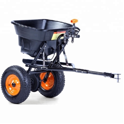 High Efficiency 36KG/80LB/29L Tow Behind Seed Fertilizer Salt Spreader For Garden Farm Use