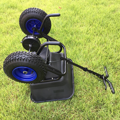 High Efficiency Garden Tools Lawn Mower / Lawn Roller Garden Walk Handheld Fertilizer Spreader With Wheels
